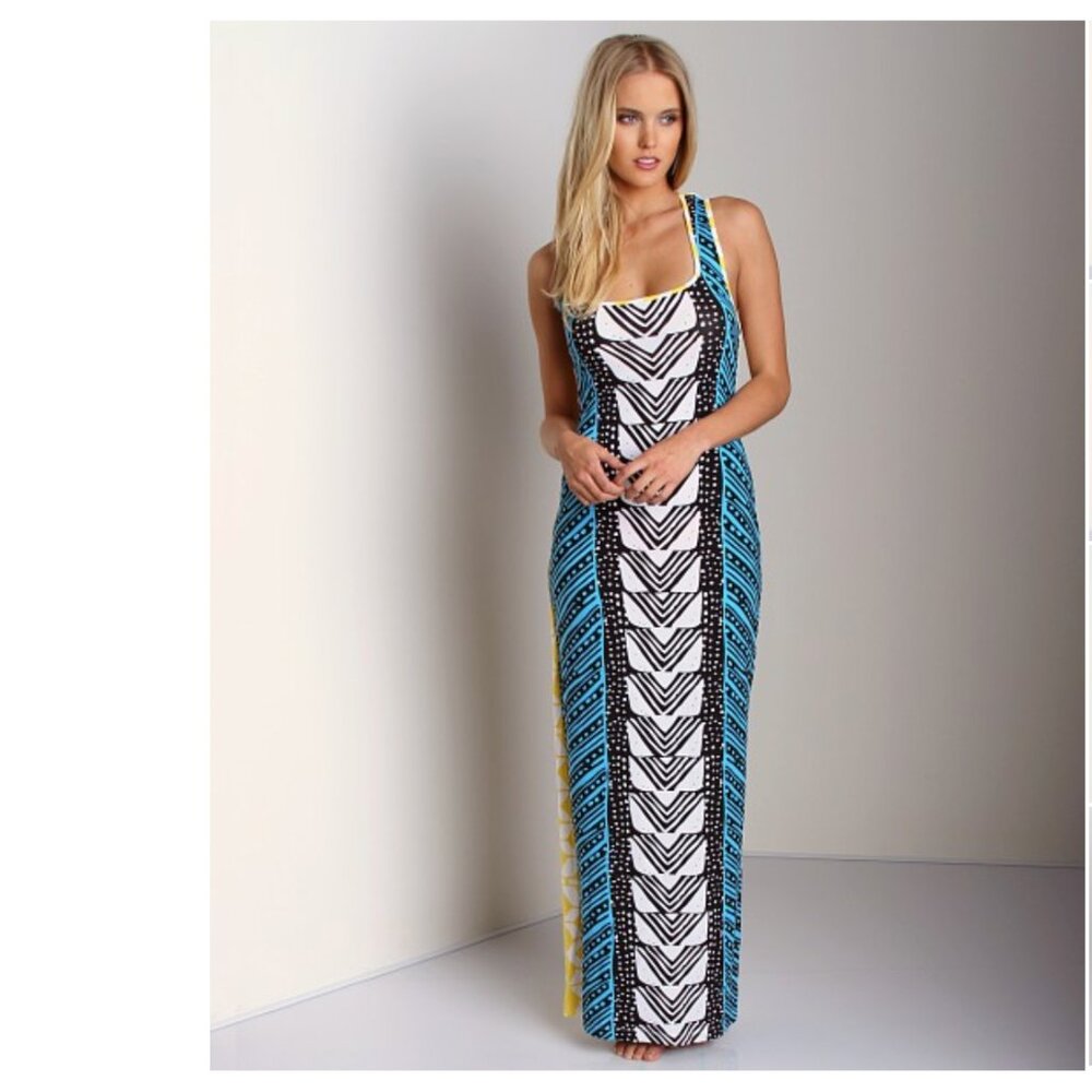 NEW Mara Hoffman Luau Body Con Summer Maxi Long Tank Racerback Boho Dress XS